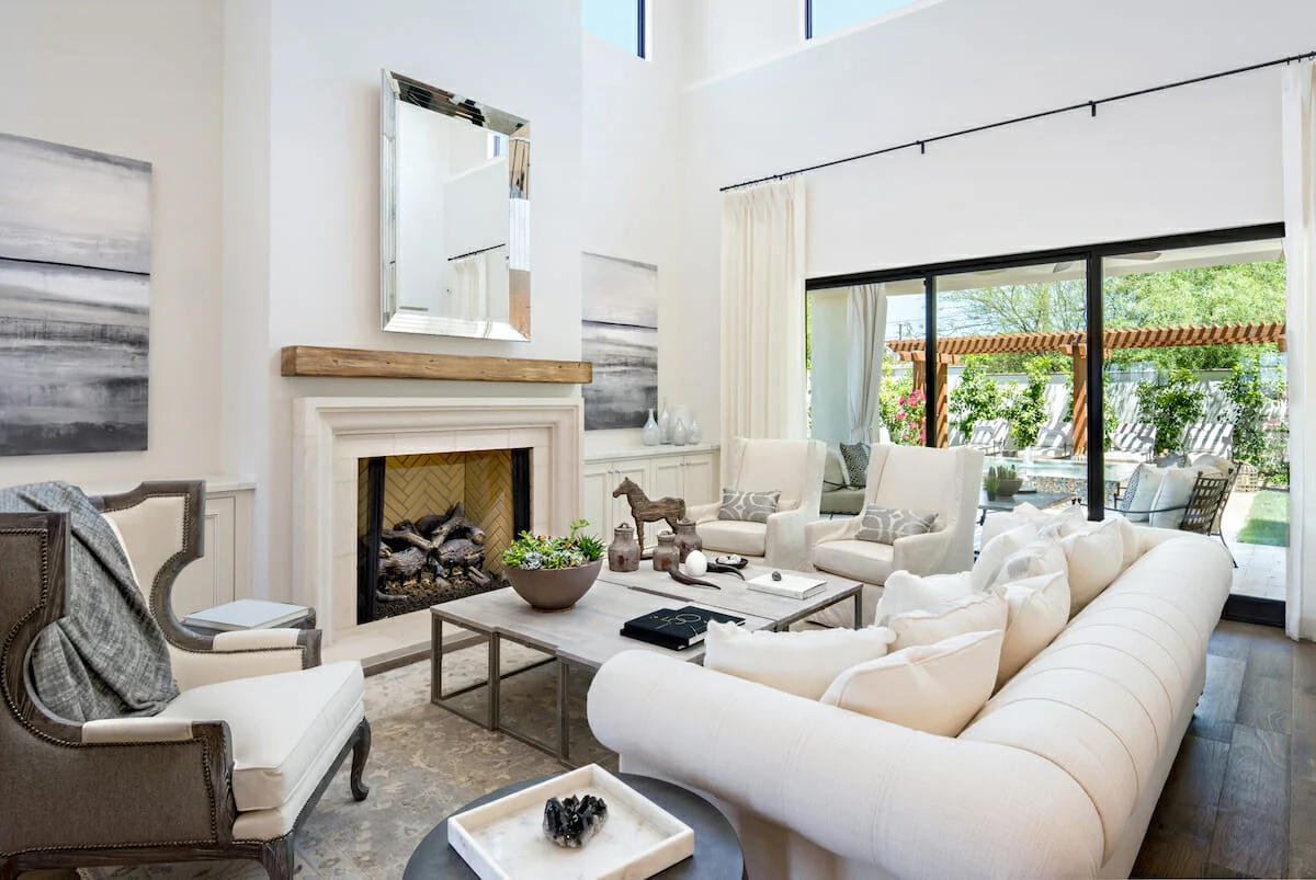 Great room fireplace