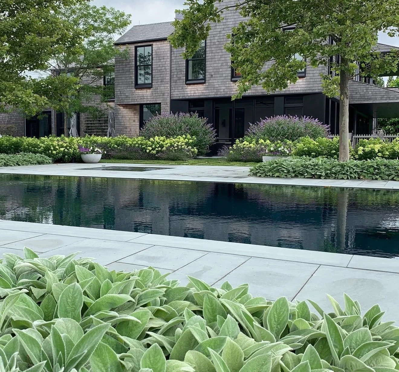 Luxury pool with landscape architecture, New Jersey